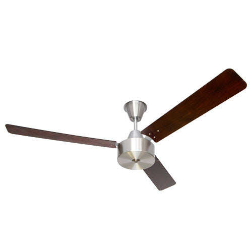 Solent Maxima 3 Blade Ceiling Fan 1400mm - Mahogany / Brushed Aluminium