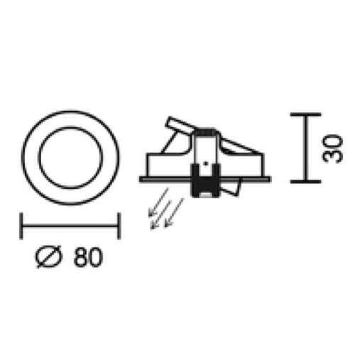Spazio Citterio Adjustable Downlight