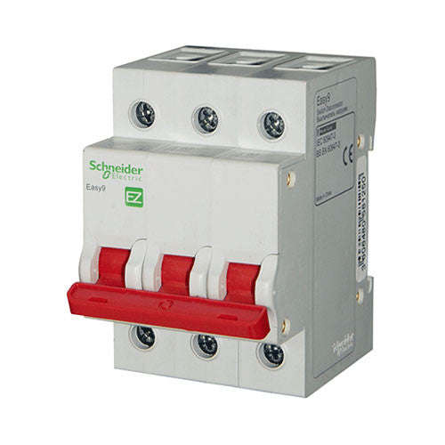Schneider Electric Easy9 Isolator 63A 3 Pole 3kA