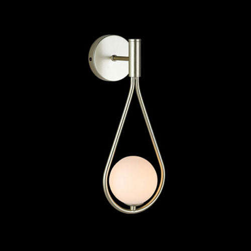 K. Light Tear Drop LED Wall Light - Satin Gold