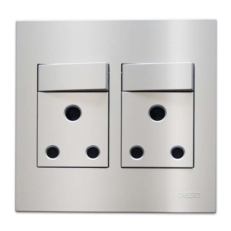 Onesto Matrix Monoblock Wall Socket 2 RSA 4 x 4