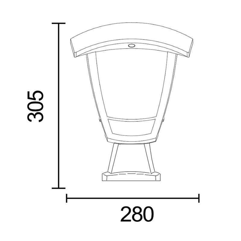 Spazio Disma Dario Outdoor Wall Top Light