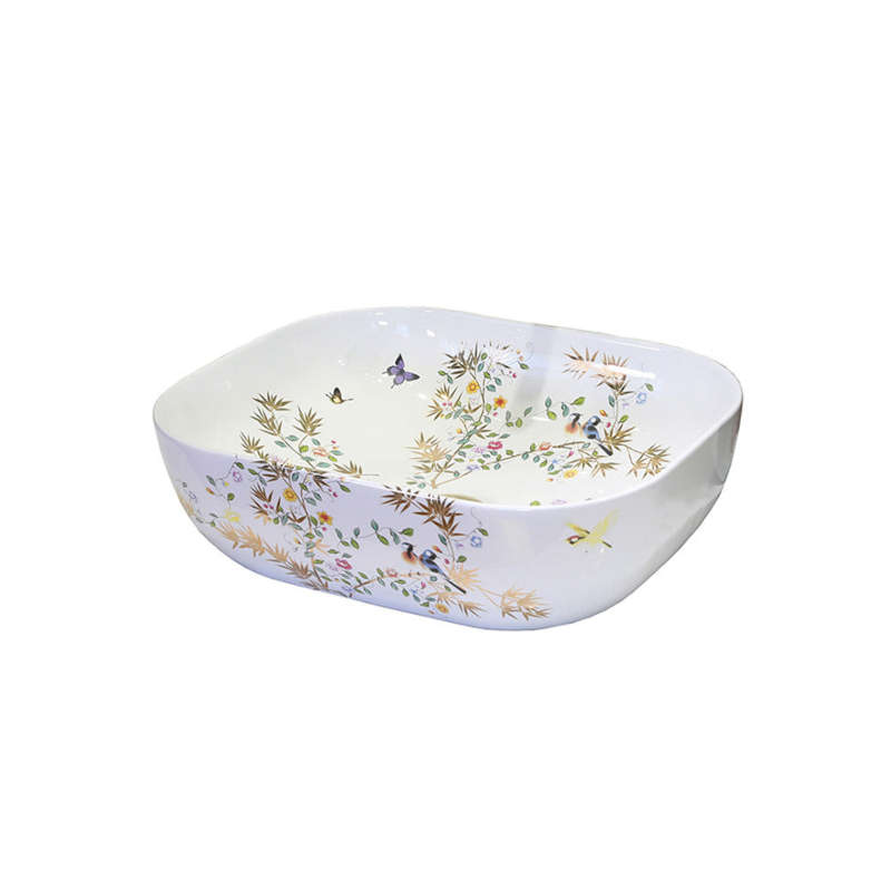 Trendy Taps Vas Floral Counter Top Vanity Basin