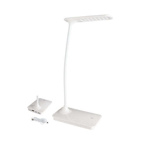 Bright Star LED White Table Lamp with USB Port