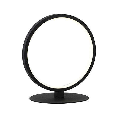 Bright Star Round Acrylic LED Table Lamp - Black