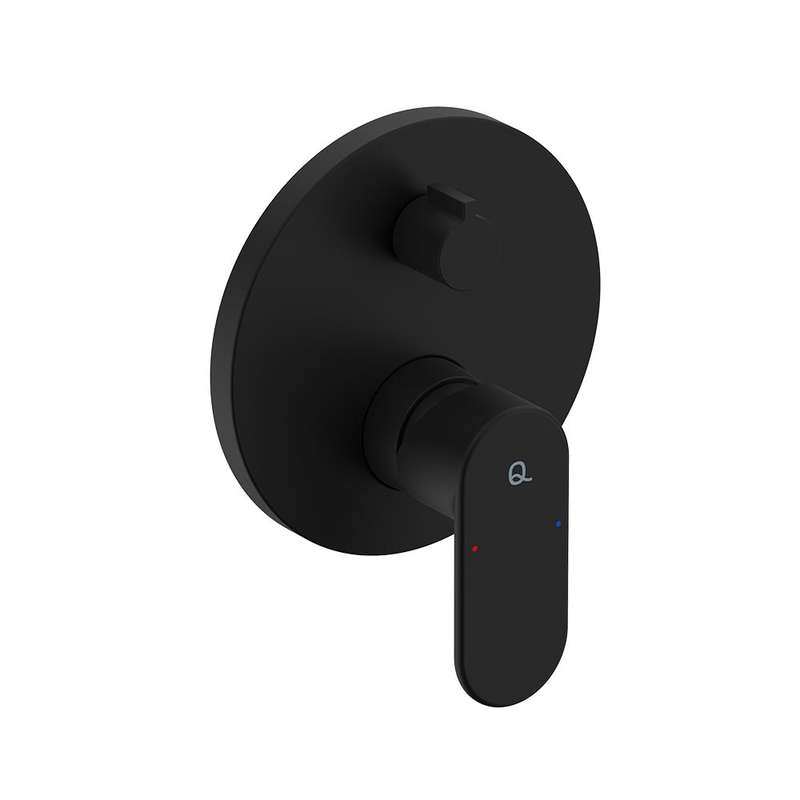 LIQUIDRed Solace Concealed Bath Mixer Tap - Matt Black