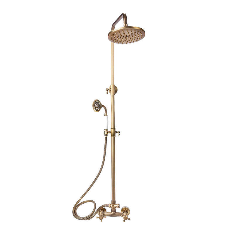 Trendy Taps Cuivre Wall Mounted Dual Handle Shower Set
