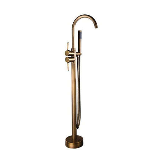 Trendy Taps Brass Gooseneck Floor-Mounted Mixer