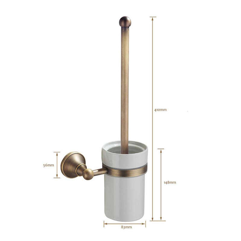 Trendy Taps Cuivre Toilet Brush & Holder - Brass