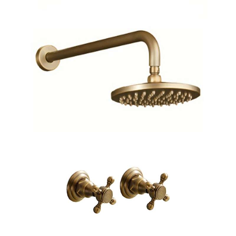 Trendy Taps Shower Set with Antique Taps Brass