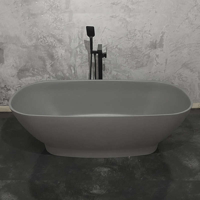 Two Tone Stone Ovale Freestanding Bath