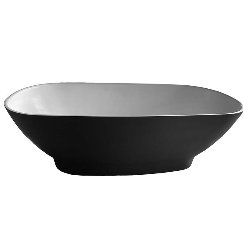Two Tone Stone Ovale Freestanding Bath