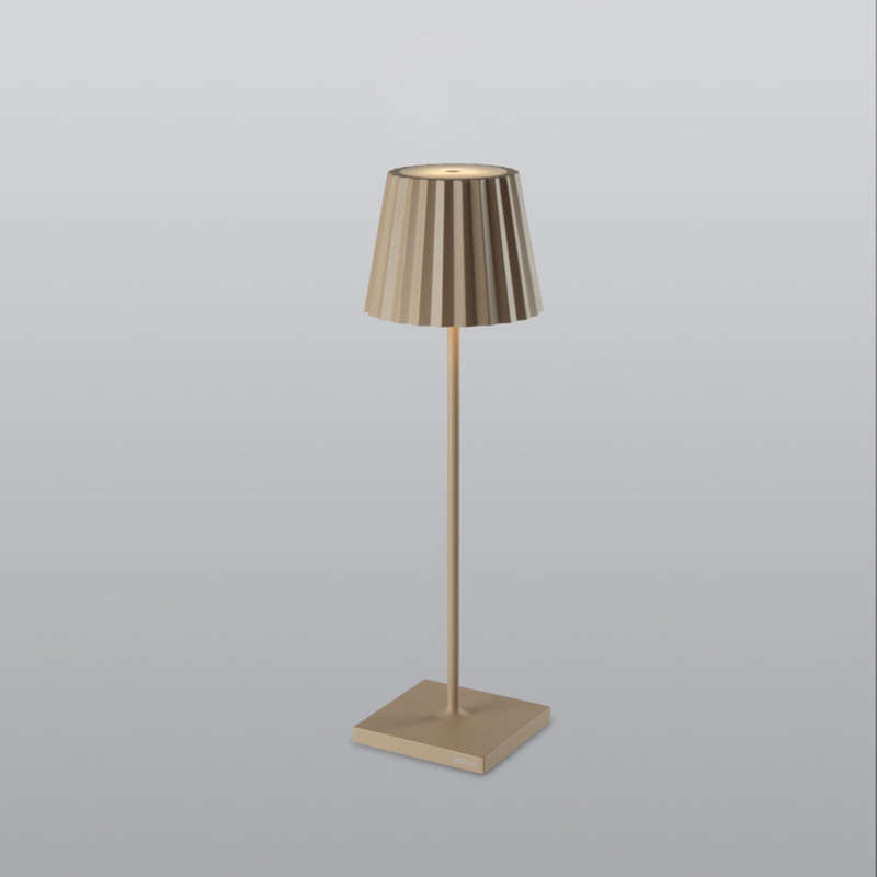 Spazio Plissè Rechargeable LED Table Lamp 2.2W 188lm 2700-3000k