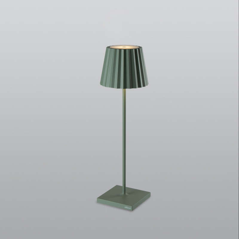 Spazio Plissè Rechargeable LED Table Lamp 2.2W 188lm 2700-3000k