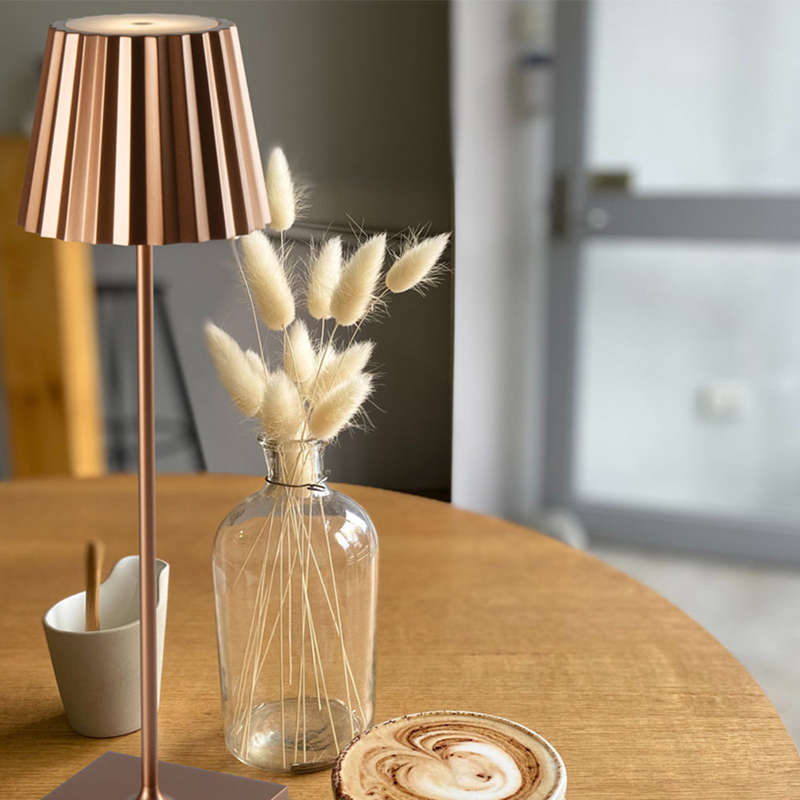 Spazio Plissè Rechargeable LED Table Lamp 2.2W 188lm 2700-3000k
