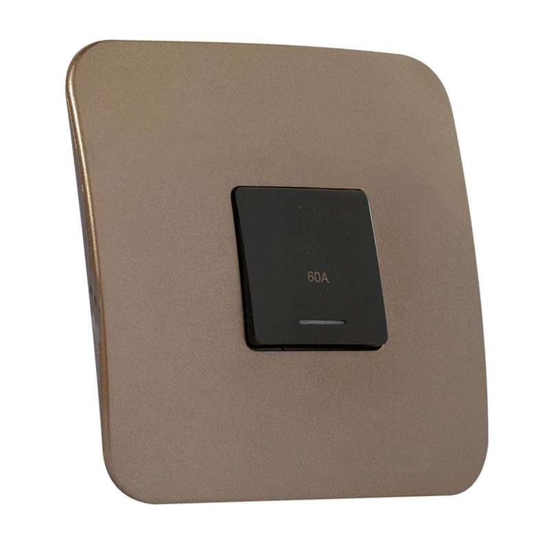 VETi 1 Stove Isolator Switch with Indicator 3P 60A 4 x 4 - Black Module