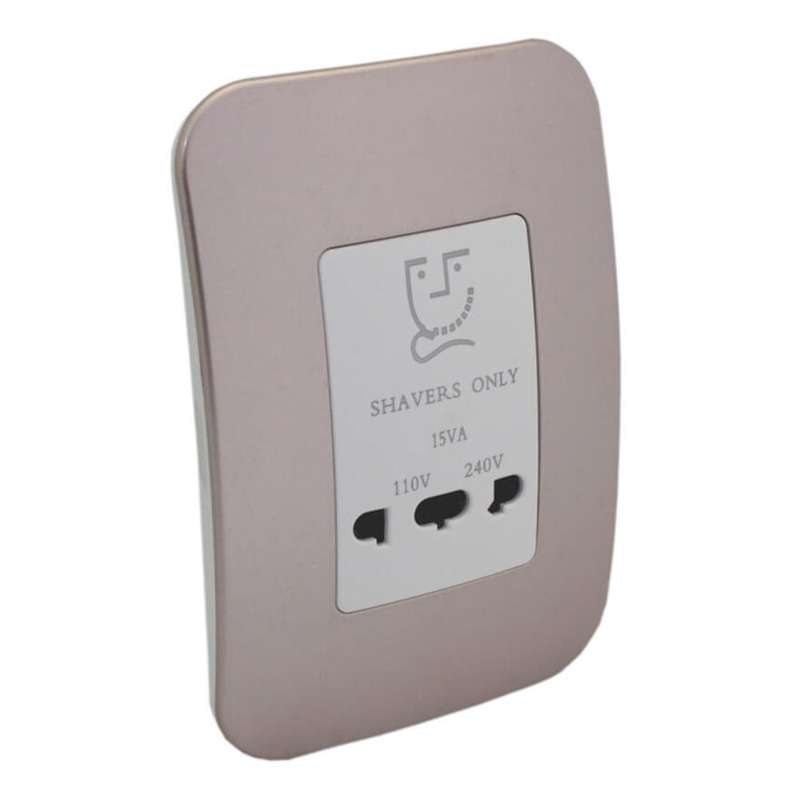 VETi 1 Shaver Socket 4 x 2 - White Module