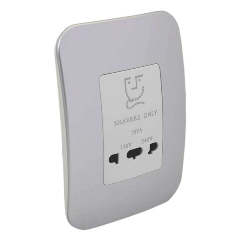 VETi 1 Shaver Socket 4 x 2 - White Module