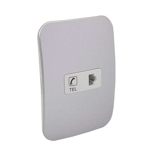 VETi 1 Telephone Socket 4 x 2 - White Module