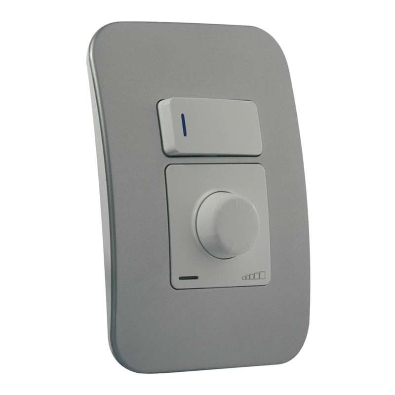 VETi 1 Rotary Dimmer with Locator Switch 400W 4 x 2 - White Modules
