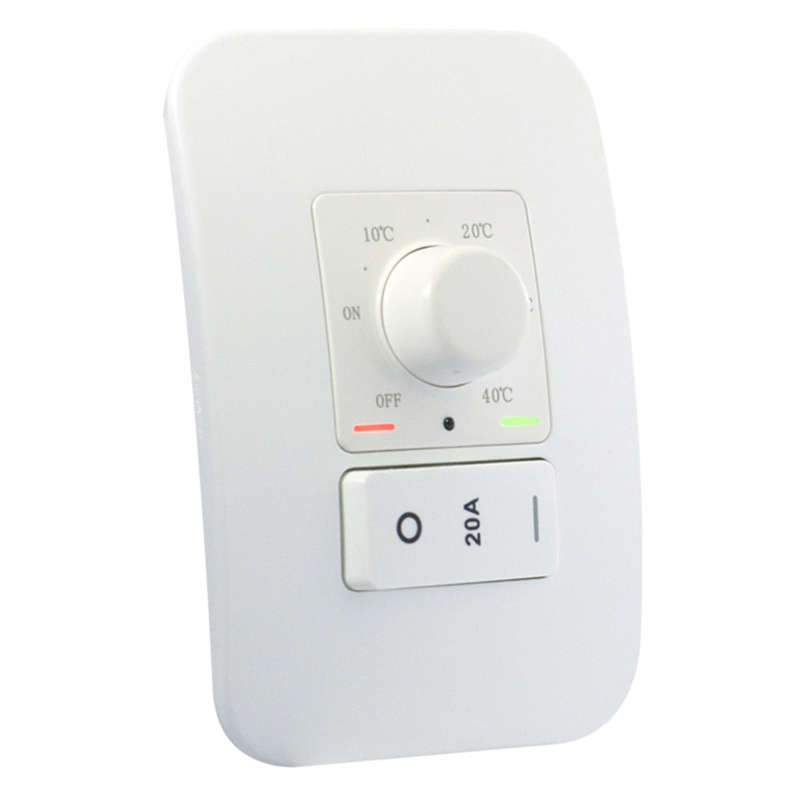 VETi 1 Rotary Thermostat with Isolator Switch 4 x 2 - White Modules