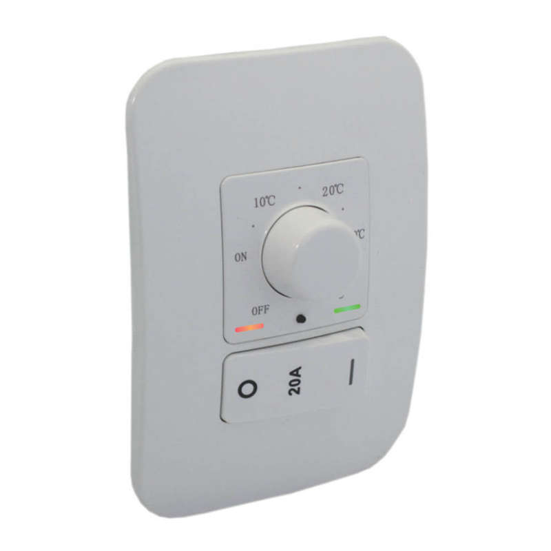 VETi 1 Rotary Thermostat with Isolator Switch 4 x 2 - White Modules