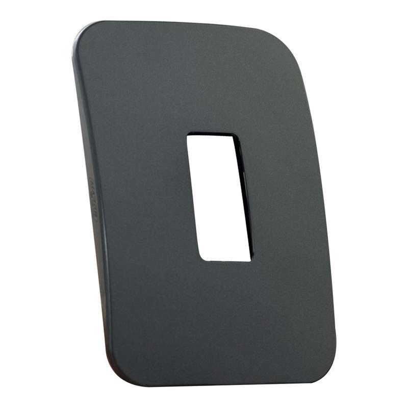 VETi 1 1 Vertical Module Cover Plate 4 x 2 - Black Trim