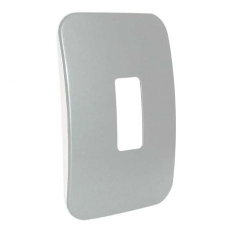 VETi 1 1 Vertical Module Cover Plate 4 x 2 - Black Trim