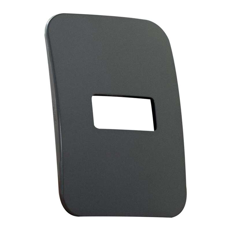 VETi 1 1 Horizontal Module Cover Plate 4 x 2 - Black Trim