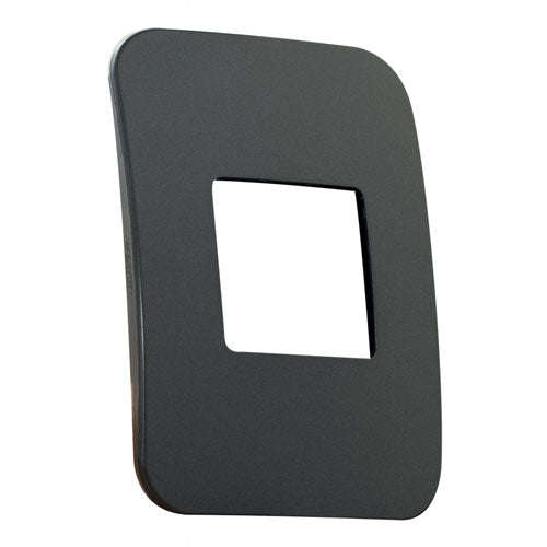VETi 1 Wide Module Cover Plate 4 x 2 - Black Trim