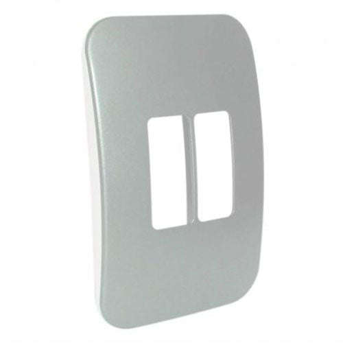 VETi 1 2 Vertical Module Cover Plate 4 x 2 - Black Trim