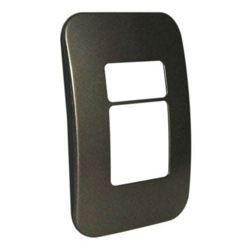 VETi 1 1 Horizontal & Wide Module Cover Plate 4 x 2 - Black Trim