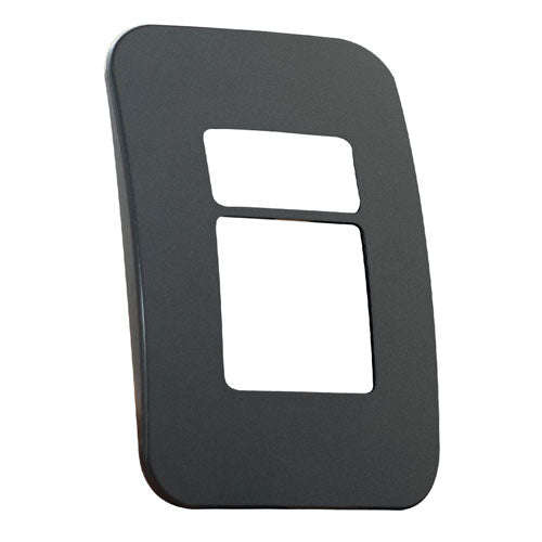 VETi 1 1 Horizontal & Wide Module Cover Plate 4 x 2 - Black Trim