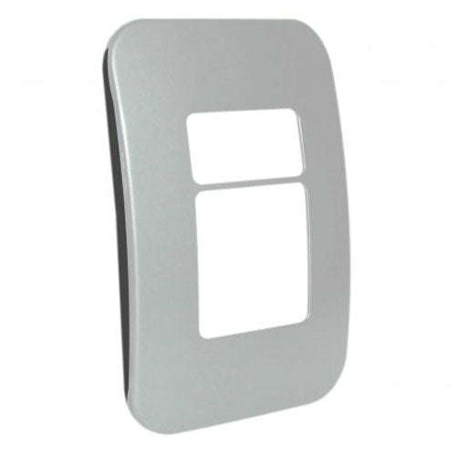 VETi 1 1 Horizontal & Wide Module Cover Plate 4 x 2 - Black Trim