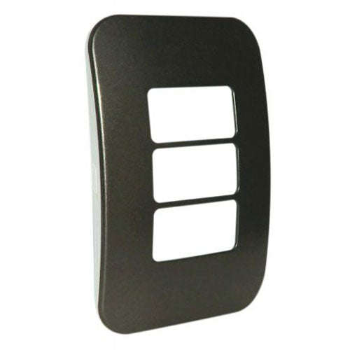 VETi 1 3 Horizontal Module Cover Plate 4 x 2 - Black Trim