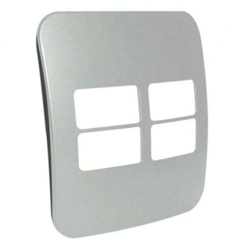 VETi 1 4 Horizontal Module Cover Plate 4 x 4 - Black Trim