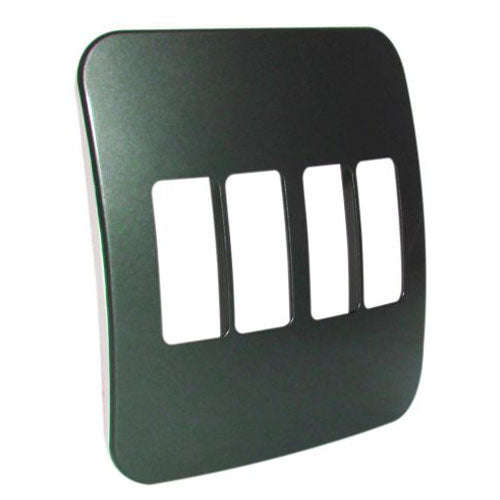 VETi 1 4 Vertical Module Cover Plate 4 x 4 - Black Trim