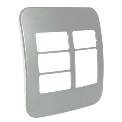 VETi 1 4 Horizontal & 1 Wide Module Cover Plate 4 x 4 - Black Trim
