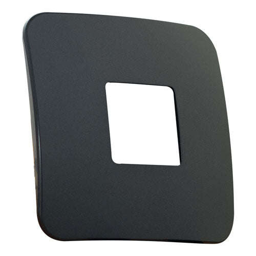 VETi 1 Wide Module Cover Plate 4 x 4 - Black Trim