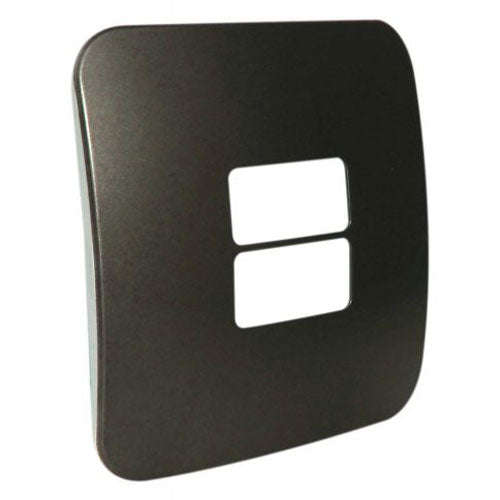 VETi 1 2 Horizontal Module Cover Plate 4 x 4 - Black Trim