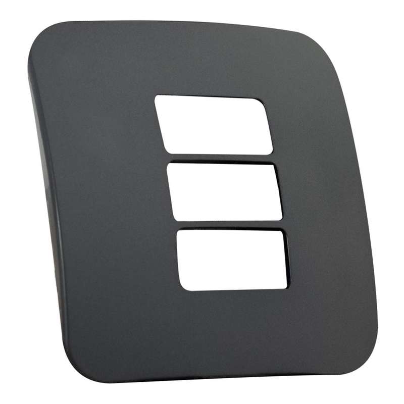 VETi 1 3 Horizontal Module Cover Plate 4 x 4 - Black Trim