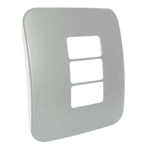 VETi 1 3 Horizontal Module Cover Plate 4 x 4 - Black Trim