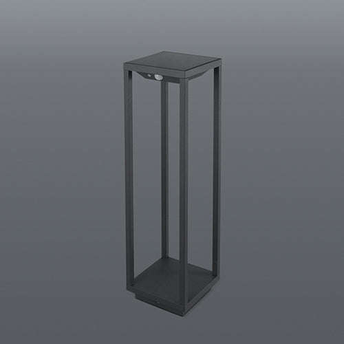 Spazio Vertigo Solar 2.2W 255lm Bollard Light - Black