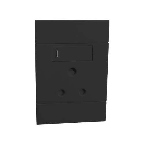 VETi 2 RSA Vertical Socket 2 x 4 - Charcoal