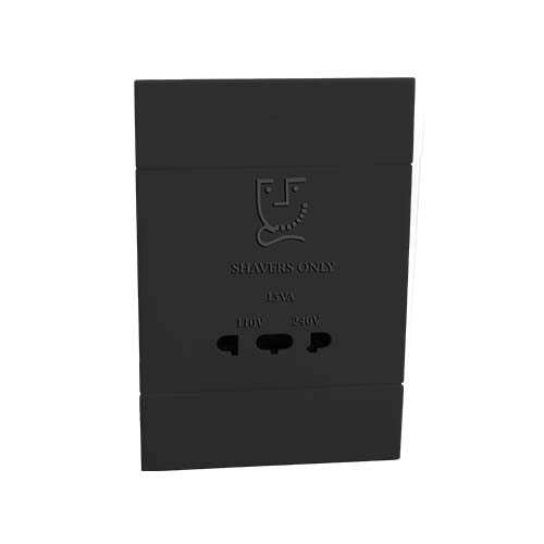 VETi 2 Shaver Socket 2 x 4 - Charcoal