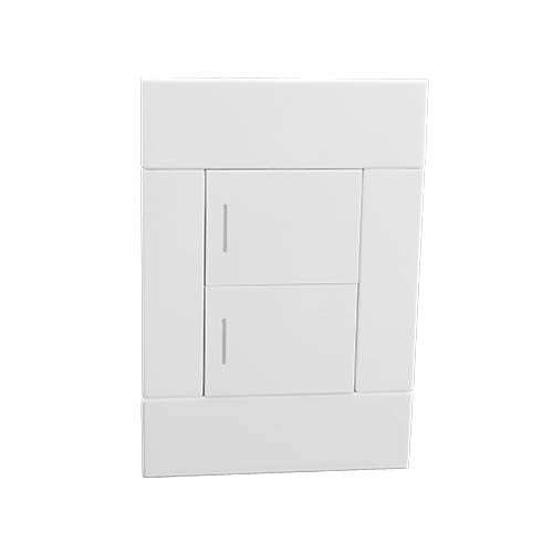 VETi 2 2 Lever 1-Way Light Switch - White
