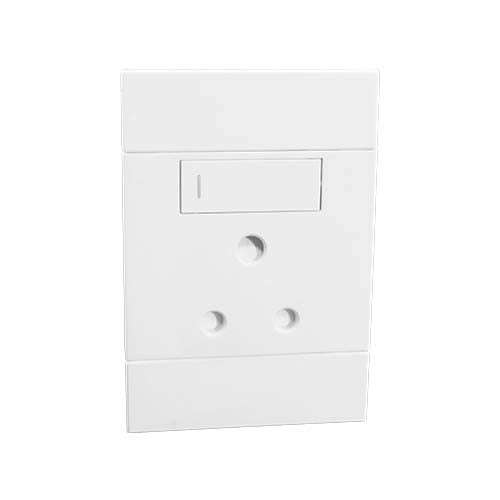 VETi 2 RSA Vertical Socket 2 x 4 - White