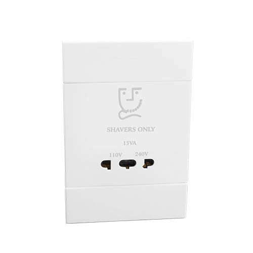 VETi 2 Shaver Socket 2 x 4 - White