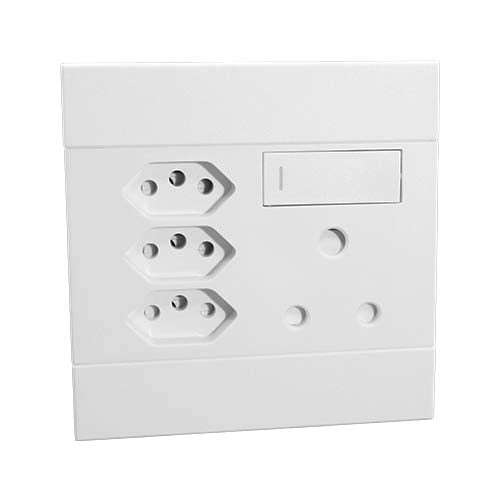 VETi 2 RSA Slimline Combo Socket 4 x 4 - White