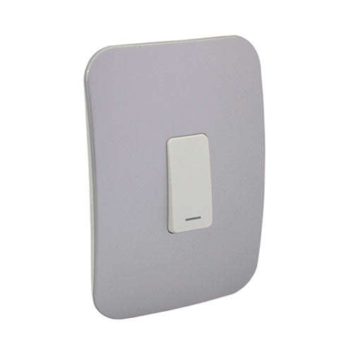 VETi 1 1 Lever 1 Way Light Switch 4 x 2 - White Module